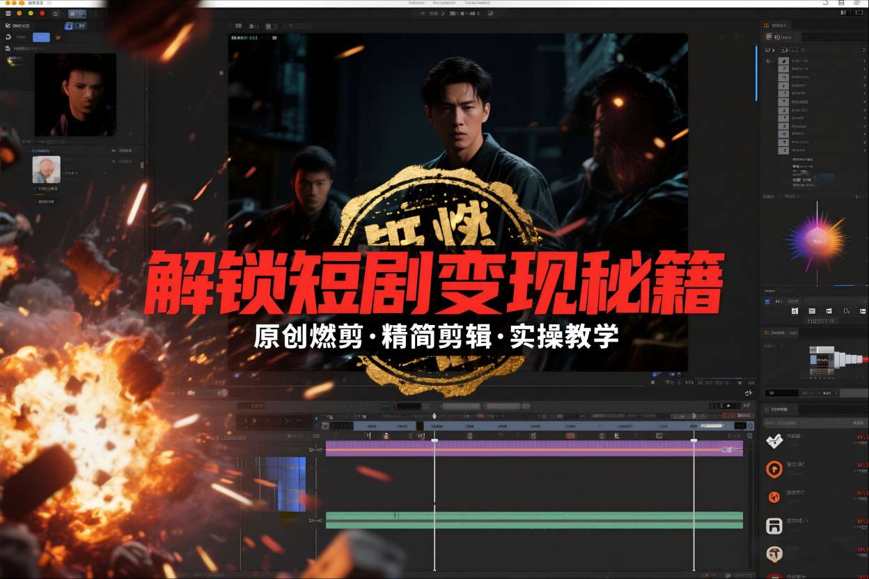 短剧拉新之原创燃剪精简剪辑实操课,解锁短剧变现秘籍牛品源码-源码下载-源码社区-zblog主题插件-PHP源码-三合一源码-直播源码-短视频源码-APP源码-即时通讯-源码-交友源码牛品源码