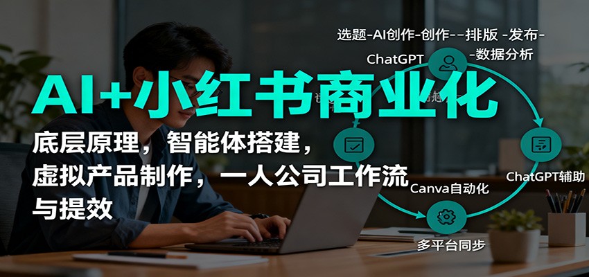 AI+小红书商业化,底层原理,智能体搭建,虚拟产品制作,一人公司工作流与提效牛品源码-源码下载-源码社区-zblog主题插件-PHP源码-三合一源码-直播源码-短视频源码-APP源码-即时通讯-源码-交友源码牛品源码