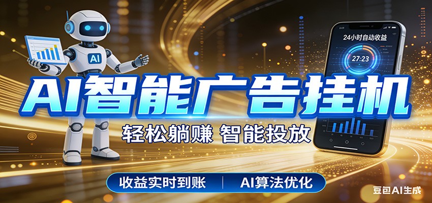 智能广告挂机新时代，利用碎片化时间实现稳定被动收益，AI帮你持续盈利牛品源码-源码下载-源码社区-zblog主题插件-PHP源码-三合一源码-直播源码-短视频源码-APP源码-即时通讯-源码-交友源码牛品源码