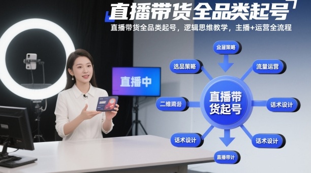 直播带货全品类起号,逻辑思维教学,主播+运营全流程牛品源码-源码下载-源码社区-zblog主题插件-PHP源码-三合一源码-直播源码-短视频源码-APP源码-即时通讯-源码-交友源码牛品源码
