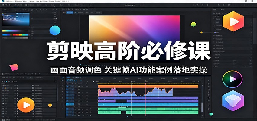 剪映高阶必修课:画面音频调色,关键帧AI功能案例落地实操牛品源码-源码下载-源码社区-zblog主题插件-PHP源码-三合一源码-直播源码-短视频源码-APP源码-即时通讯-源码-交友源码牛品源码