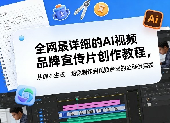 全网最详细的AI视频品牌宣传片创作教程，从脚本生成、图像制作到视频合成的全链条实操牛品源码-源码下载-源码社区-zblog主题插件-PHP源码-三合一源码-直播源码-短视频源码-APP源码-即时通讯-源码-交友源码牛品源码