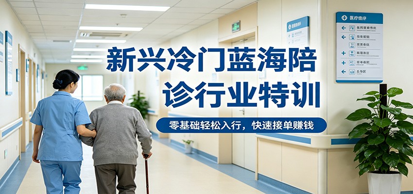 新兴冷门蓝海陪诊行业特训，零基础轻松入行，快速接单赚钱牛品源码-源码下载-源码社区-zblog主题插件-PHP源码-三合一源码-直播源码-短视频源码-APP源码-即时通讯-源码-交友源码牛品源码