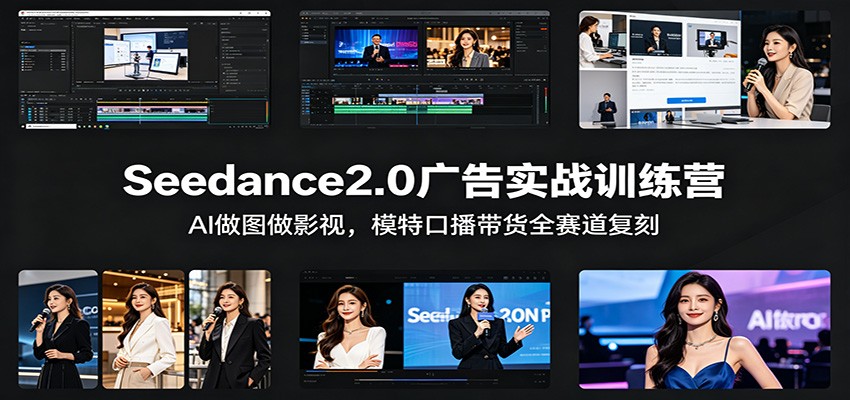 Seedance2.0广告实战训练营：AI做图做影视，模特口播带货全赛道复刻牛品源码-源码下载-源码社区-zblog主题插件-PHP源码-三合一源码-直播源码-短视频源码-APP源码-即时通讯-源码-交友源码牛品源码