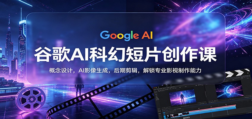 谷歌AI科幻短片创作课:概念设计,AI影像生成,后期剪辑,解锁专业影视制作能力牛品源码-源码下载-源码社区-zblog主题插件-PHP源码-三合一源码-直播源码-短视频源码-APP源码-即时通讯-源码-交友源码牛品源码