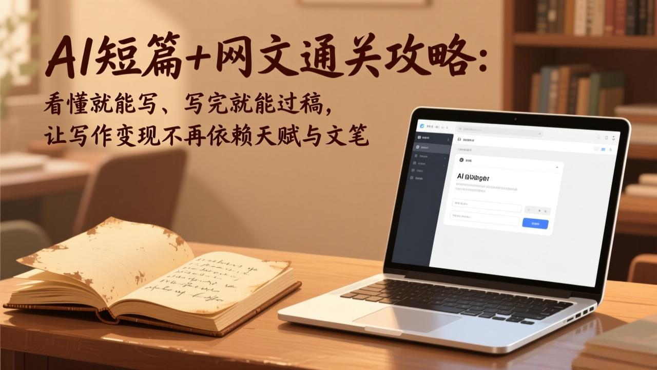 AI短篇+网文通关攻略-更新4月：看懂就能写、写完就能过稿，让写作变现不再依赖天赋与文笔牛品源码-源码下载-源码社区-zblog主题插件-PHP源码-三合一源码-直播源码-短视频源码-APP源码-即时通讯-源码-交友源码牛品源码