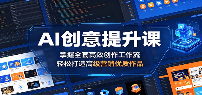 AI创意提升课:掌握全套高效创作工作流,轻松打造高级营销优质作品牛品源码-源码下载-源码社区-zblog主题插件-PHP源码-三合一源码-直播源码-短视频源码-APP源码-即时通讯-源码-交友源码牛品源码