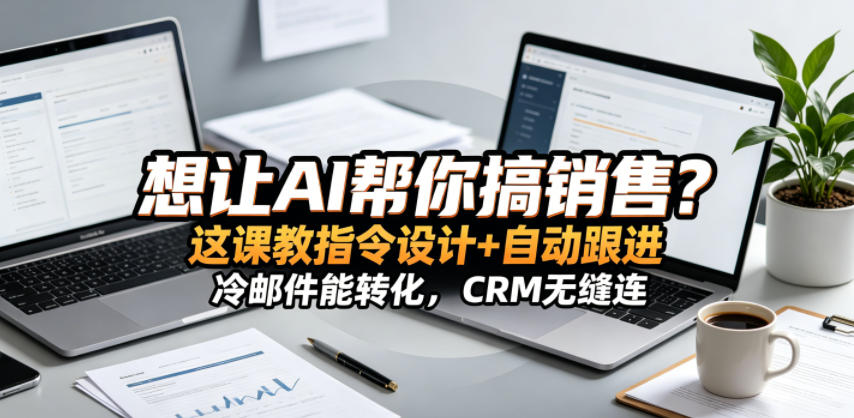 想让AI帮你搞销售?这课教指令设计+自动跟进,冷邮件能转化,CRM无缝连!【原创双语字幕】牛品源码-源码下载-源码社区-zblog主题插件-PHP源码-三合一源码-直播源码-短视频源码-APP源码-即时通讯-源码-交友源码牛品源码