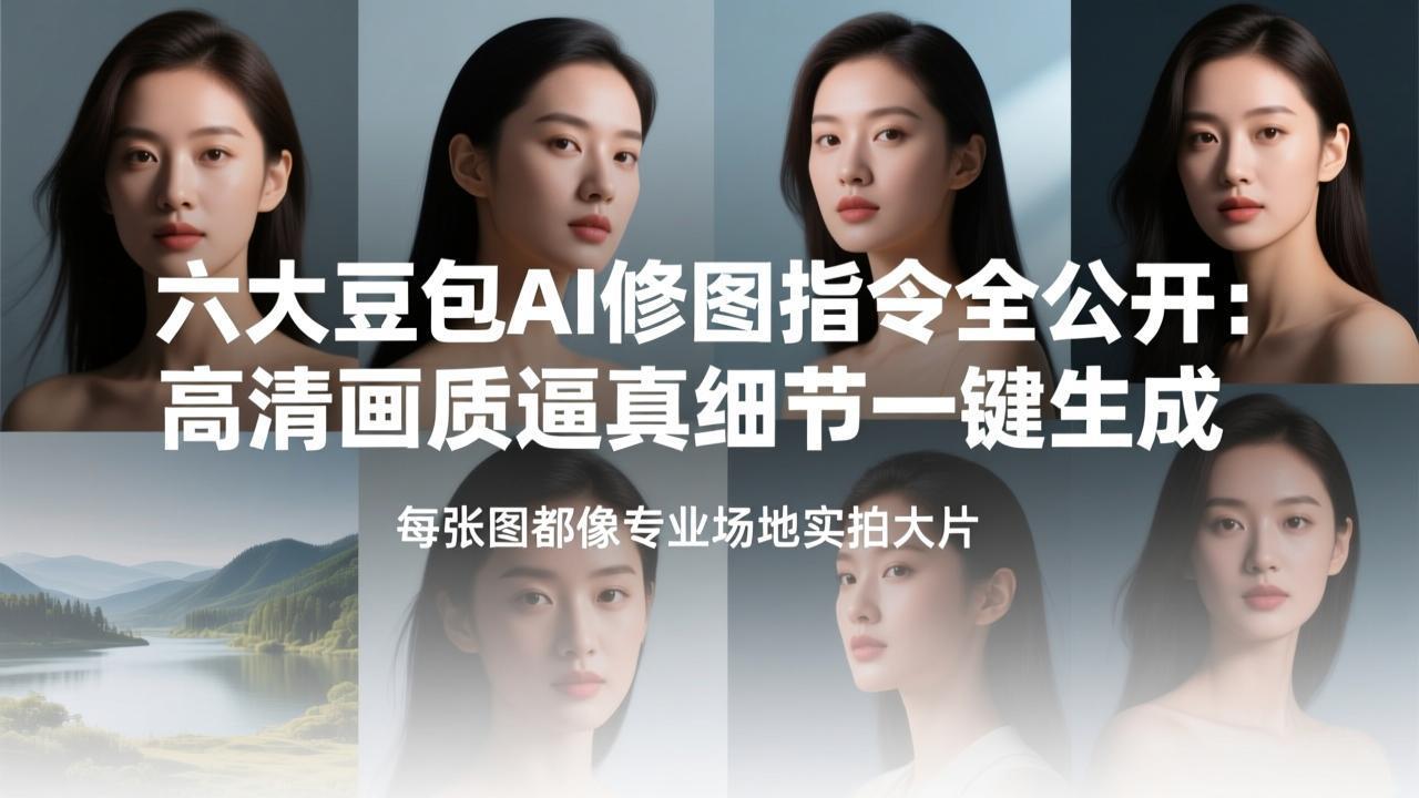 六大豆包AI修图指令全公开:高清画质逼真细节一键生成,每张图都像专业场地实拍大片牛品源码-源码下载-源码社区-zblog主题插件-PHP源码-三合一源码-直播源码-短视频源码-APP源码-即时通讯-源码-交友源码牛品源码