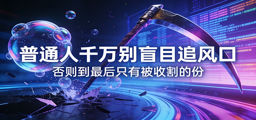 付费文章《通人千万别盲目追风口》否则到最后只有被收割的份牛品源码-源码下载-源码社区-zblog主题插件-PHP源码-三合一源码-直播源码-短视频源码-APP源码-即时通讯-源码-交友源码牛品源码