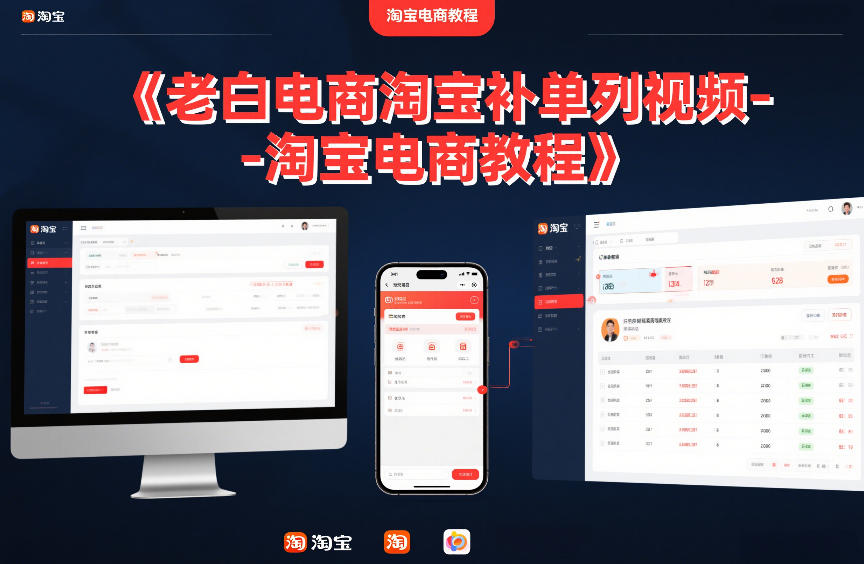 老白电商淘宝补单系列视频-淘宝电商教程牛品源码-源码下载-源码社区-zblog主题插件-PHP源码-三合一源码-直播源码-短视频源码-APP源码-即时通讯-源码-交友源码牛品源码