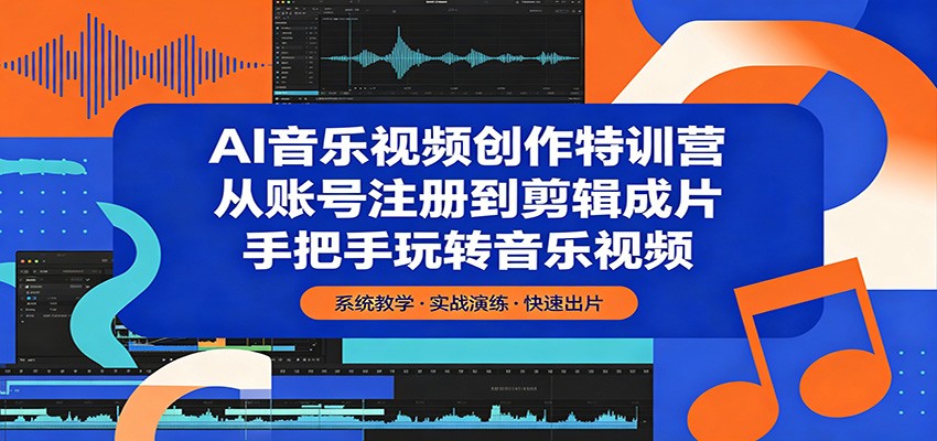 AI音乐视频创作特训营:从账号注册到剪辑成片,手把手玩转音乐视频牛品源码-源码下载-源码社区-zblog主题插件-PHP源码-三合一源码-直播源码-短视频源码-APP源码-即时通讯-源码-交友源码牛品源码