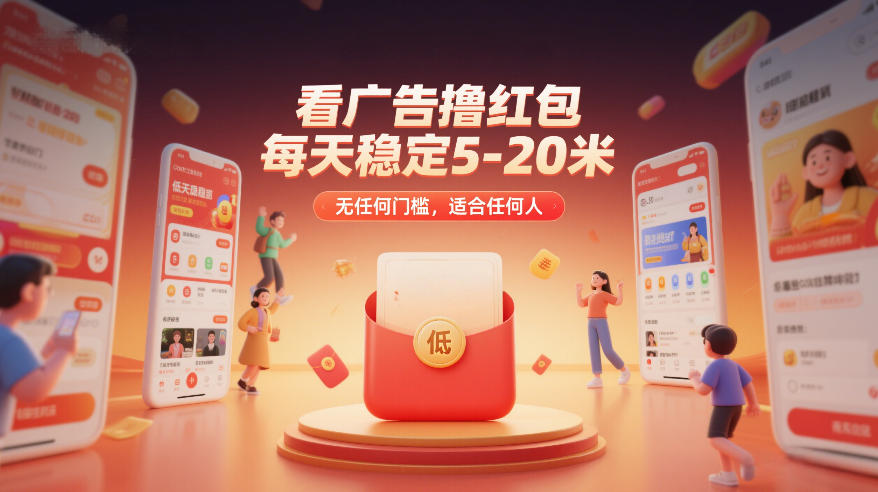 看广告撸红包,每天稳定5-20米,无任何门槛,适合任何人牛品源码-源码下载-源码社区-zblog主题插件-PHP源码-三合一源码-直播源码-短视频源码-APP源码-即时通讯-源码-交友源码牛品源码
