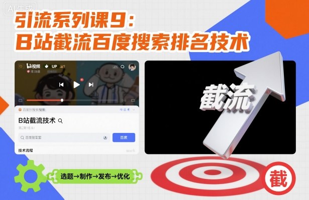引流系列课9:B站截流百度搜索排名技术牛品源码-源码下载-源码社区-zblog主题插件-PHP源码-三合一源码-直播源码-短视频源码-APP源码-即时通讯-源码-交友源码牛品源码