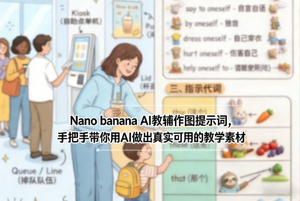 Nano banana AI教辅作图提示词，手把手带你用AI做出真实可用的教学素材牛品源码-源码下载-源码社区-zblog主题插件-PHP源码-三合一源码-直播源码-短视频源码-APP源码-即时通讯-源码-交友源码牛品源码