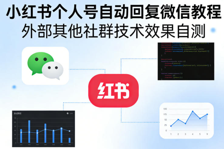 小红书个人号自动回复微信教程,外部其他社群技术,效果自测牛品源码-源码下载-源码社区-zblog主题插件-PHP源码-三合一源码-直播源码-短视频源码-APP源码-即时通讯-源码-交友源码牛品源码