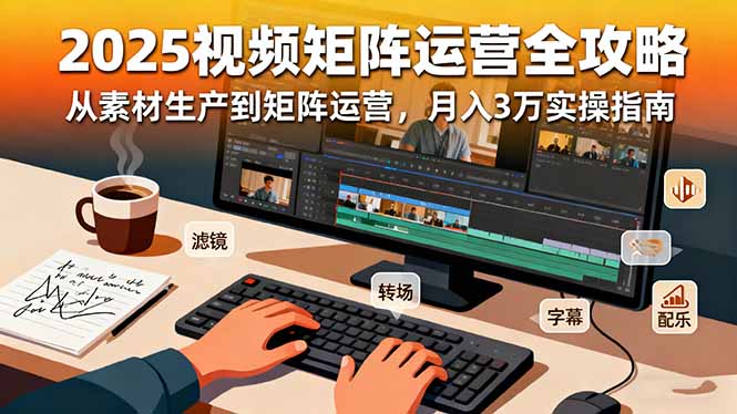 2025短视频矩阵运营全攻略：从素材生产到矩阵运营，月入3万实操指南牛品源码-源码下载-源码社区-zblog主题插件-PHP源码-三合一源码-直播源码-短视频源码-APP源码-即时通讯-源码-交友源码牛品源码