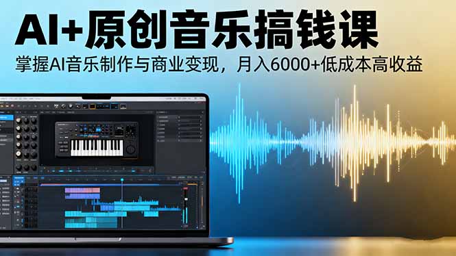AI+原创音乐搞钱课：掌握AI音乐制作与商业变现，月入6000+低成本高收益牛品源码-源码下载-源码社区-zblog主题插件-PHP源码-三合一源码-直播源码-短视频源码-APP源码-即时通讯-源码-交友源码牛品源码