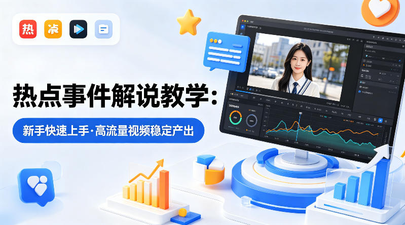 某大V的热点事件解说教学，新手也能快速上手，稳定产出高流量解说视频牛品源码-源码下载-源码社区-zblog主题插件-PHP源码-三合一源码-直播源码-短视频源码-APP源码-即时通讯-源码-交友源码牛品源码