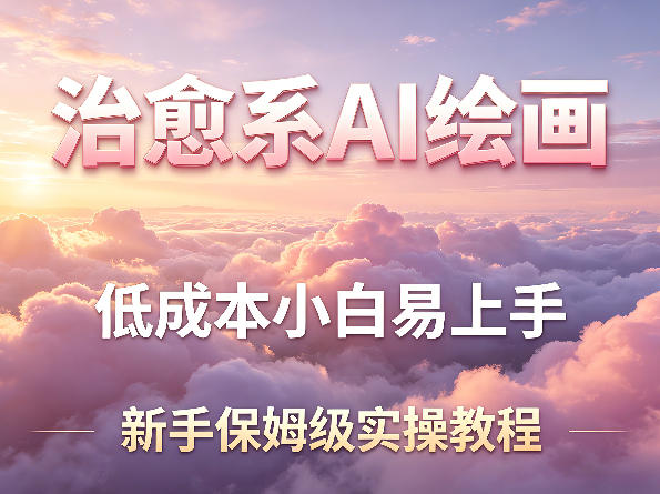 治愈系AI绘画提示词项目，低成本小白易上手，每天10分钟，新手保姆级实操教程牛品源码-源码下载-源码社区-zblog主题插件-PHP源码-三合一源码-直播源码-短视频源码-APP源码-即时通讯-源码-交友源码牛品源码
