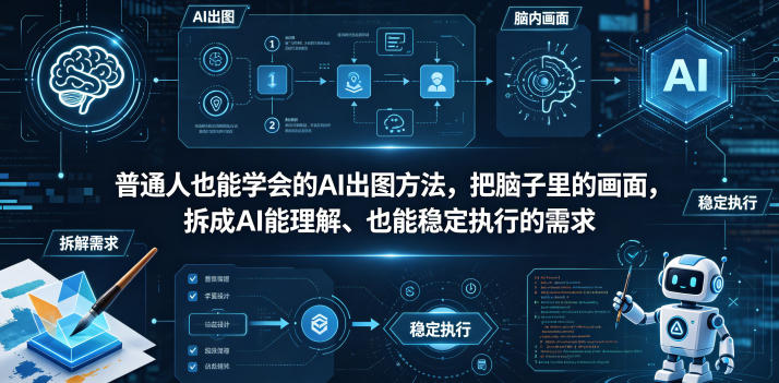 普通⼈也能学会的AI出图⽅法，把脑子里的画面，拆成AI能理解、也能稳定执行的需求【文档】牛品源码-源码下载-源码社区-zblog主题插件-PHP源码-三合一源码-直播源码-短视频源码-APP源码-即时通讯-源码-交友源码牛品源码