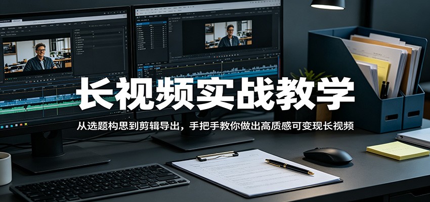 长视频实战教学,从选题构思到剪辑导出,手把手教你做出高质感可变现长视频牛品源码-源码下载-源码社区-zblog主题插件-PHP源码-三合一源码-直播源码-短视频源码-APP源码-即时通讯-源码-交友源码牛品源码