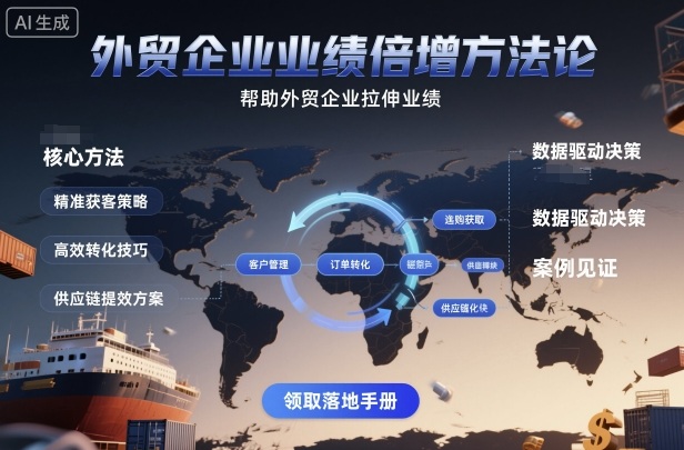 外贸企业业绩倍增方法论,帮助外贸企业拉伸业绩牛品源码-源码下载-源码社区-zblog主题插件-PHP源码-三合一源码-直播源码-短视频源码-APP源码-即时通讯-源码-交友源码牛品源码