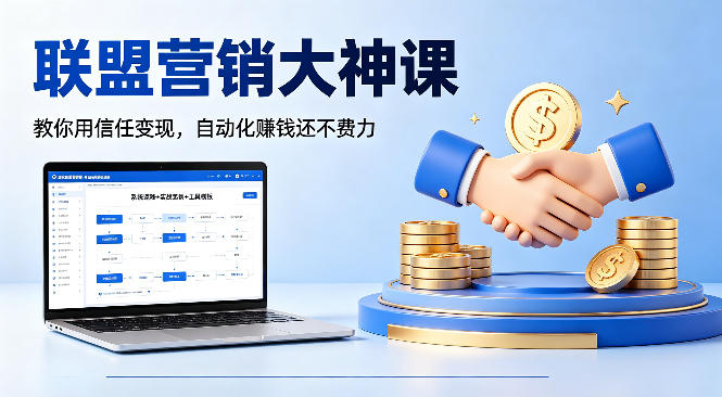 联盟营销大神课，教你用信任变现，自动化賺钱还不费力【原创双语字幕】牛品源码-源码下载-源码社区-zblog主题插件-PHP源码-三合一源码-直播源码-短视频源码-APP源码-即时通讯-源码-交友源码牛品源码