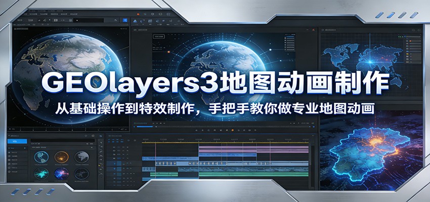GEOlayers3地图动画制作：从基础操作到特效制作，手把手教你做专业地图动画牛品源码-源码下载-源码社区-zblog主题插件-PHP源码-三合一源码-直播源码-短视频源码-APP源码-即时通讯-源码-交友源码牛品源码