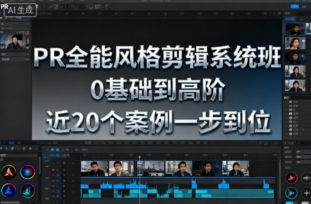 PR全能风格剪辑系统班,0基础到高阶,近20个案例一步到位牛品源码-源码下载-源码社区-zblog主题插件-PHP源码-三合一源码-直播源码-短视频源码-APP源码-即时通讯-源码-交友源码牛品源码
