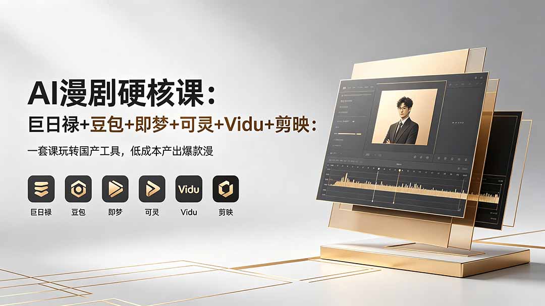 AI漫剧硬核课:巨日禄+豆包+即梦+可灵+Vidu+剪映:一套课玩转国产工具,低成本产出爆款漫剧牛品源码-源码下载-源码社区-zblog主题插件-PHP源码-三合一源码-直播源码-短视频源码-APP源码-即时通讯-源码-交友源码牛品源码
