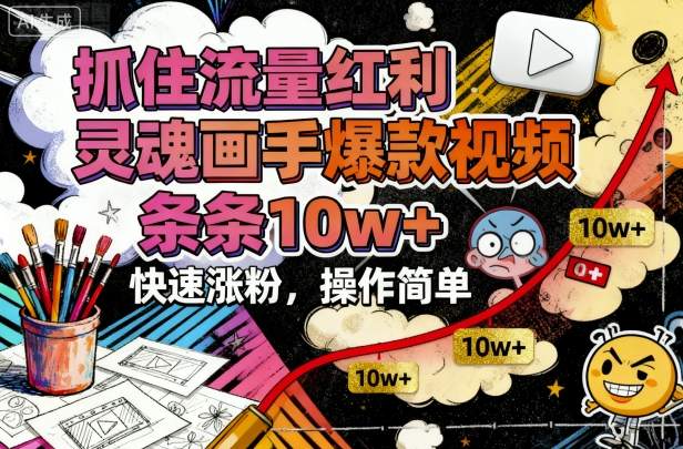 抓住流量红利,灵魂画手爆款视频,条条10w+,快速涨粉,操作简单牛品源码-源码下载-源码社区-zblog主题插件-PHP源码-三合一源码-直播源码-短视频源码-APP源码-即时通讯-源码-交友源码牛品源码