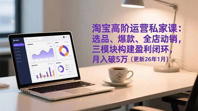 淘宝高阶运营私家课:选品、爆款、全店动销,三模块构建盈利闭环,月入破5万(更新26年1月牛品源码-源码下载-源码社区-zblog主题插件-PHP源码-三合一源码-直播源码-短视频源码-APP源码-即时通讯-源码-交友源码牛品源码