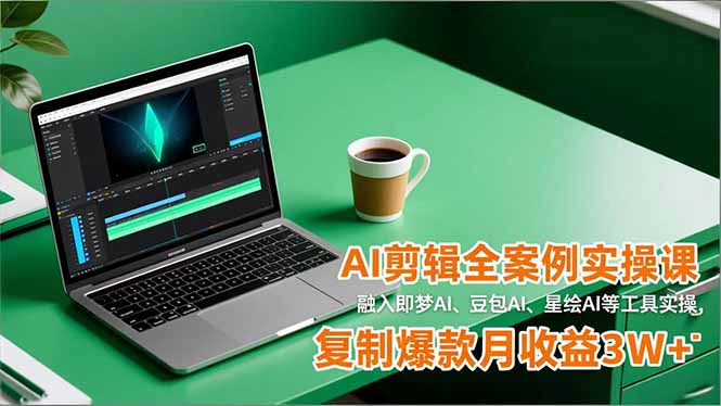 AI剪辑全案例实操课,融入即梦AI、豆包AI、星绘AI等工具实操,复制爆款月收益3W+牛品源码-源码下载-源码社区-zblog主题插件-PHP源码-三合一源码-直播源码-短视频源码-APP源码-即时通讯-源码-交友源码牛品源码