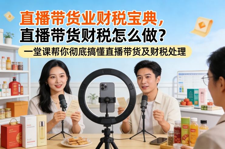 直播带货业财税宝典，直播带货财税怎么做？一堂课帮你彻底搞懂直播带货及财税处理牛品源码-源码下载-源码社区-zblog主题插件-PHP源码-三合一源码-直播源码-短视频源码-APP源码-即时通讯-源码-交友源码牛品源码