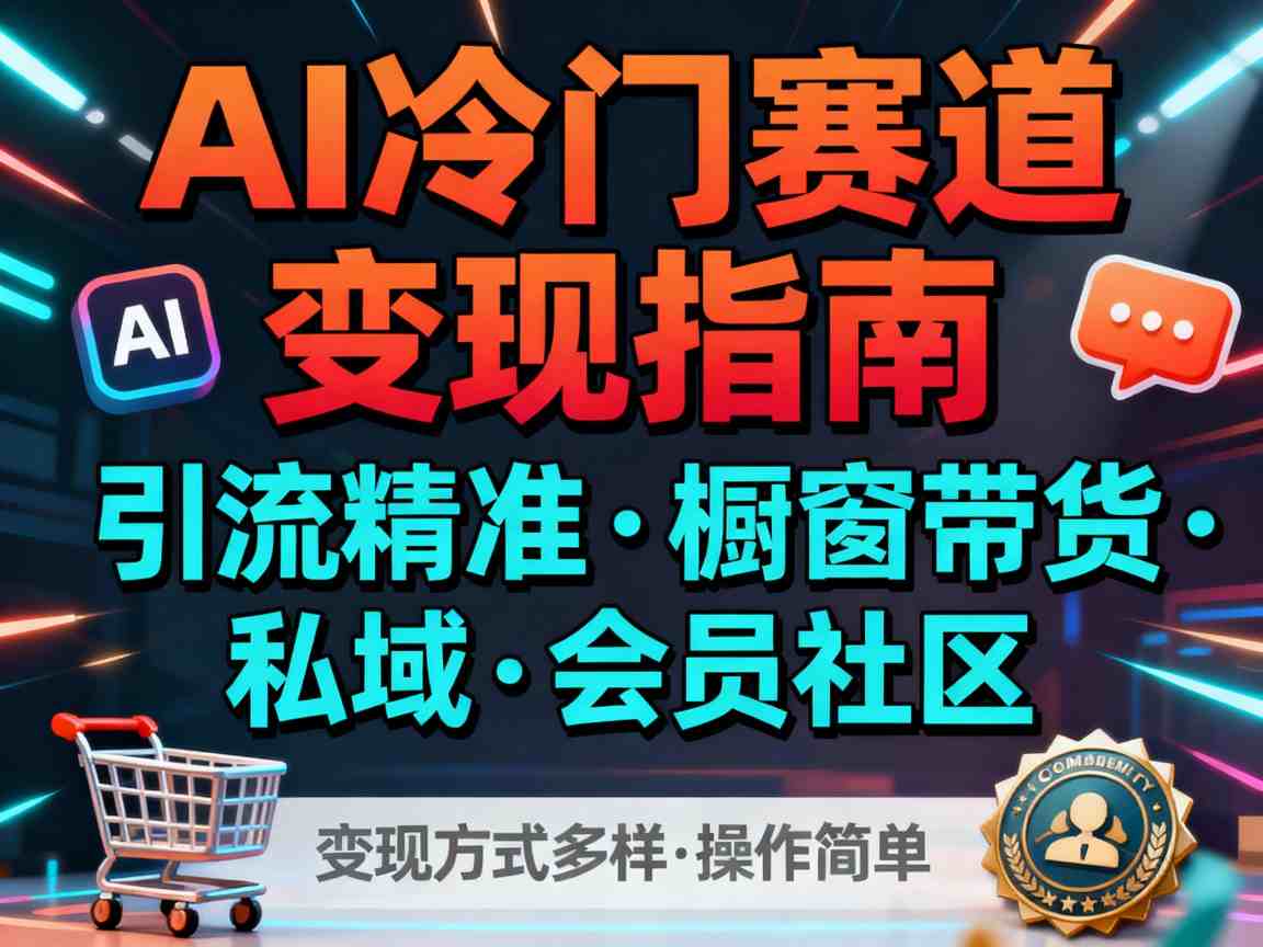 AI冷门赛道,引流精准,橱窗带货+私域+会员社区,变现方式多样,操作简单牛品源码-源码下载-源码社区-zblog主题插件-PHP源码-三合一源码-直播源码-短视频源码-APP源码-即时通讯-源码-交友源码牛品源码