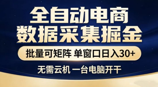 独家电商数据全自动采集项目,批量可矩阵,单窗口轻松日入3张+【揭秘】牛品源码-源码下载-源码社区-zblog主题插件-PHP源码-三合一源码-直播源码-短视频源码-APP源码-即时通讯-源码-交友源码牛品源码