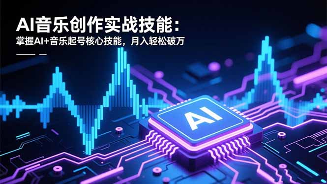 AI音乐创作实战技能:掌握AI+音乐起号核心技能,月入轻松破万牛品源码-源码下载-源码社区-zblog主题插件-PHP源码-三合一源码-直播源码-短视频源码-APP源码-即时通讯-源码-交友源码牛品源码