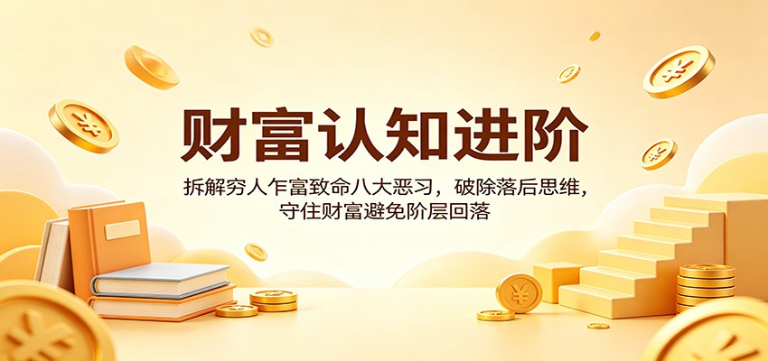 财富认知进阶：拆解穷人乍富致命八大恶习，破除落后思维，守住财富避免阶层回落牛品源码-源码下载-源码社区-zblog主题插件-PHP源码-三合一源码-直播源码-短视频源码-APP源码-即时通讯-源码-交友源码牛品源码