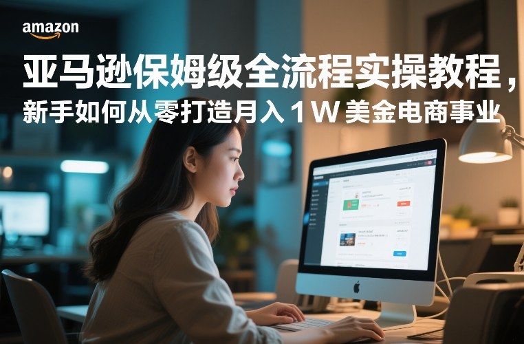 亚马逊保姆级全流程实操教程,新手如何从零打造月入1W美金电商事业牛品源码-源码下载-源码社区-zblog主题插件-PHP源码-三合一源码-直播源码-短视频源码-APP源码-即时通讯-源码-交友源码牛品源码
