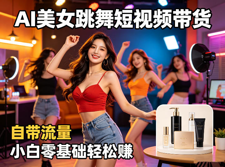 AI美女跳舞短视频带货：自带流量，小白零基础轻松賺，详细拆解牛品源码-源码下载-源码社区-zblog主题插件-PHP源码-三合一源码-直播源码-短视频源码-APP源码-即时通讯-源码-交友源码牛品源码