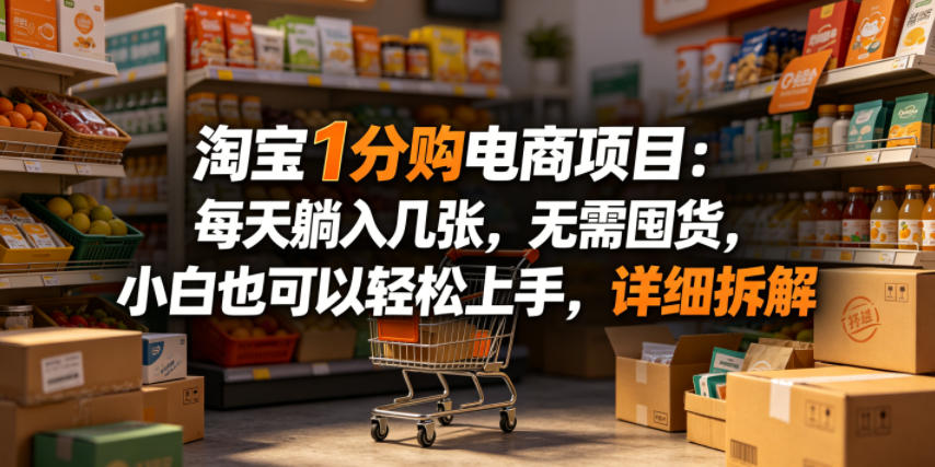 淘宝1分购电商项目:每天躺入几张,无需囤货,小白也可以轻松上手,详细拆解牛品源码-源码下载-源码社区-zblog主题插件-PHP源码-三合一源码-直播源码-短视频源码-APP源码-即时通讯-源码-交友源码牛品源码