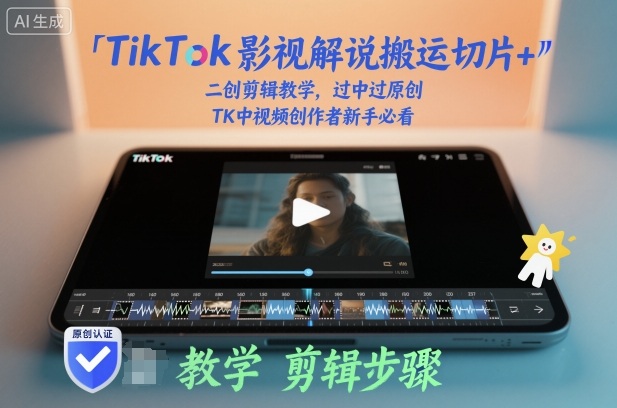 TikTok影视解说搬运切片+二创剪辑教学，过中过原创，TK中视频创作者新手必看牛品源码-源码下载-源码社区-zblog主题插件-PHP源码-三合一源码-直播源码-短视频源码-APP源码-即时通讯-源码-交友源码牛品源码