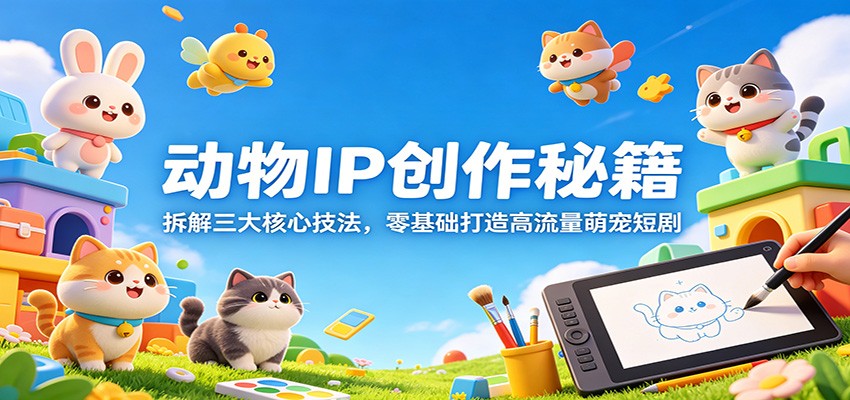 动物IP创作秘籍：拆解三大核心技法，零基础打造高流量萌宠短剧牛品源码-源码下载-源码社区-zblog主题插件-PHP源码-三合一源码-直播源码-短视频源码-APP源码-即时通讯-源码-交友源码牛品源码