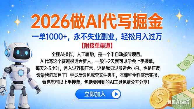 2026做AI代写掘金,一单1000+,永不失业副业,轻松月入过万牛品源码-源码下载-源码社区-zblog主题插件-PHP源码-三合一源码-直播源码-短视频源码-APP源码-即时通讯-源码-交友源码牛品源码
